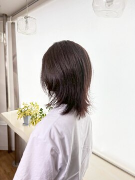 ヘアメイク フィリックス 板宿店(HAIR MAKE FELIX) レイヤーカット/ツヤ感/ミディアムボブ/くびれスタイル/外ハネ