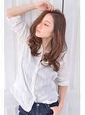 前髪なしナチュラルロング