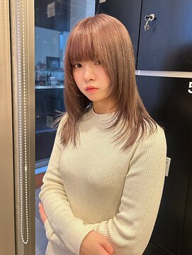 インク サカエ(inq sakae) ケアブリーチ2回/ハイトーン/ミルクティーベージュ