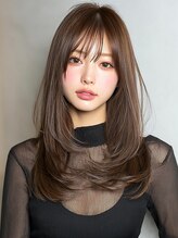 ヴェイン 渋谷(vain) 韓国ヘア 顔周りレイヤー アッシュブラウン 透明感カラー 20代