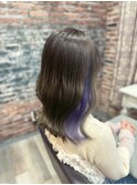 チラ見えパープルインナー