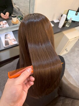 ベルポール(Bell port) 着物ヘア/大人ガーリー/ダークアッシュ/似合わせカット/芦屋駅