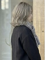 ニコリヘアワークス(nicori hair works)&nbsp;ボブ×外ハネ×シアーベージュ3