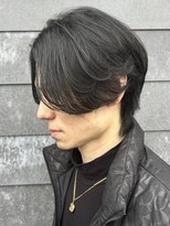 ヒュイル バイ ニアウ(Hwyl by Niau)&nbsp;MEN’S/リバースセンターパート/ニュアンスパーマ/伊勢崎