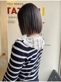 〈浅草 半個室〉スリークボブ×ラベンダーグレージュ