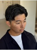 マッシュセンターパートフェードカットセンター分けツーブロック