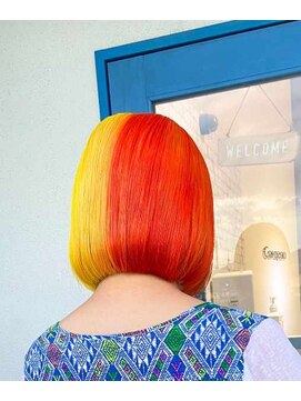 ヘアーメイク コラソン(hair make corazon) 似合わせカットメルティカラー着物フェミニンロング