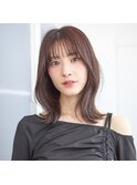 大人ゆるウェーブ×ナチュラルブラウン
