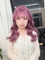 ラニヘアサロン(lani hair salon) ピンクカラー/ピンクパープル/ブリーチ/ハイトーン/小顔レイヤー