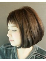 アート ヘアー ストラ 山鼻店(ART HAIR STRA) ショートバングの抜け感ボブ