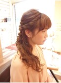 castillo☆ゆるふわアレンジ　結婚式お呼ばれヘアーセット☆
