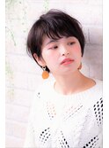 毛先パーマの黒髪ウォーターフォールにことりベージュハイライト