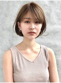 【GARDEN川谷】20代30代大人可愛い小顔ボブ×グレージュ