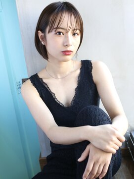 バース(BIRTH) 天神【BIRTH】フェミニンボブ×ネイビーカラー　2