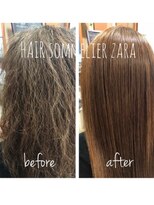 ヘア ソムリエ ゼアラ(hair sommelier Zara)&nbsp;【髪質改善】ふんわり縮毛矯正/カラー/40代/剛毛・癖毛が悩み