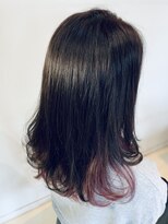 ヘアートラム(HAIR TRAm.)&nbsp;カシス系ピンクなインナーハイライト
