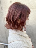 ウノプリール 茶屋町店(unopulir)&nbsp;【unopulir永尾】透明感ピンクがかわいい☆ぱっつんボブ