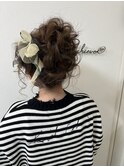ルーズな団子【大阪梅田茶屋町ヘアセット専門店Achieve m+】
