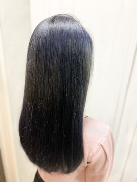 フィドルファドル(J Fidle Fadle) ナチュラルロング×ブルーカラー