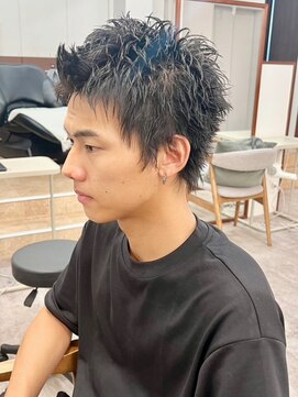 ポーチバイハニー オモテサンドウ(PORCH by HONEY omotesando) スーツ短髪ツーブロック束感モテる黒髪シークレットパーマ流行