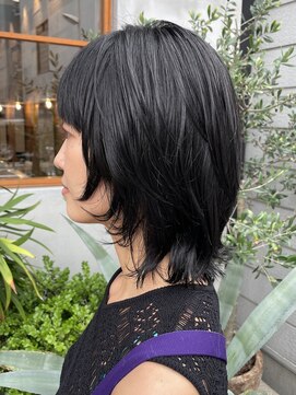 レリコ ニド(Relico-nid) 髪質改善20代30代40代大人可愛い黒髪レイヤースタイル