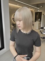 ソル 栄矢場町(SOL)&nbsp;ホワイトミルクティー/ホワイトブロンド/名古屋美容院