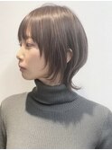 顔回りが可愛いショートウルフ　ボブウルフ　ウルフカット