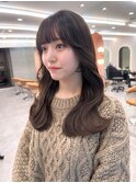 ニュアンスカラー/ウェーブヘア/ツヤ髪スタイル/韓国ヘア 錦糸町