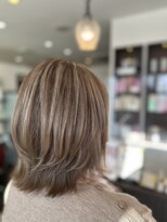 グランヘアー 南店(GRAN HAIR) 白髪ぼかしハイトーンカラー♪ミルクティーベージュ