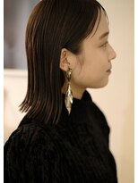 カシ 中目黒(CASI)&nbsp;ロブヘア/シースルーバング/大人ヘアー/簡単アレンジ