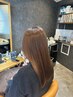 【梅雨限定】カット+根本リタッチ縮毛矯正+髪質改善トリートメント ￥18200