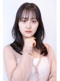 韓国レイヤー顔周りカット透明感カラー髪質改善艶髪シースルー