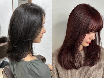 アブニール 柏東口店(AVENIR)の写真/明るい色味でも綺麗に発色するグレイカラー大好評[柏/縮毛矯正/ヘッドスパ/白髪染め/キッズカット/学割U24]