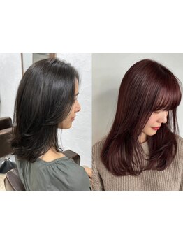 明るい色味でも綺麗に発色するグレイカラー大好評[柏/縮毛矯正/ヘッドスパ/白髪染め/キッズカット/学割U24]