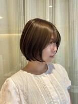 アミリアバイザザ(amiliea by ZA/ZA) まるみボブ×透明感オリーブベージュ