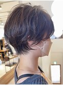 ♪グレージュインナーカラーショートカットショート髪質改善ケア