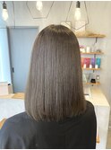 10代20代髪質改善オリーブグレージュ暗めカラー