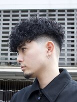 フィフス 渋谷(fifth)&nbsp;渋谷スペインカールメンズパーママレットヘアフリンジカット眉毛