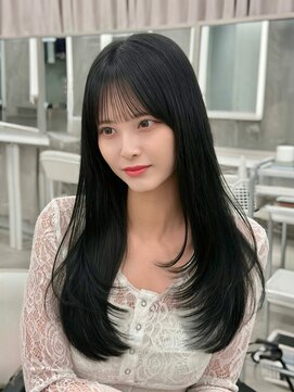 マウルルナ(MAEUL luna) レイヤー　ブルーブラック　ワンカール『MAEUL luna 桔川』