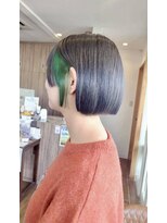 イタクラ 赤道店 (ITAKURA)&nbsp;インナーカラー/グリーンカラー/ボブ/ミニボブ