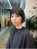 ノービス バイ パーキング 心斎橋(NOV!!!CE by PARKiiiNG)&nbsp;ダークパープル/ボブ/パーマ