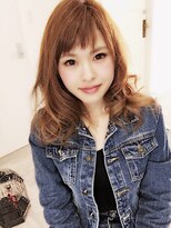 トリプルエイチ(HHH for hair) 大人かわいいツヤ感☆斜めバング前髪パーマ☆ふわふわ女子☆