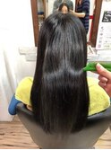 毛先までウル艶☆黒髪ナチュラルストレートロング
