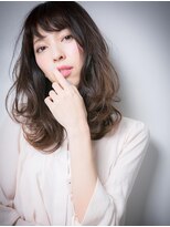 カバーヘア ブリス 川口(COVER HAIR bliss)&nbsp;*bliss川口*くせ毛風MIXカールのくびれセミディx