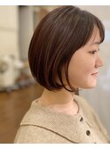 大人のシンプルオシャレな大人ショートボブ！(店長　イカリ)