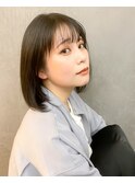 ナチュラルボブ×アッシュブラウン【札幌大通り美容室trewa】