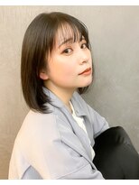 トレワ(trewa)&nbsp;ナチュラルボブ×アッシュブラウン【札幌大通り美容室trewa】