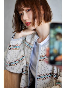 ウム(Umu) ニュアンスボブ/シースルーバング/くすみカラー