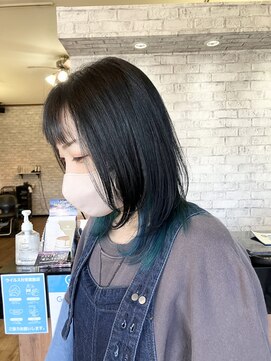 ヘアークルーズピース (hair cruise Piece) 大人気☆インナーカラー×ウルフスタイル♪