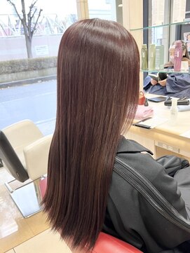 ヘアークリアー 春日部 艶々ピンクブラウン/春に大人気/風に靡く艶髪/甘ベージュ